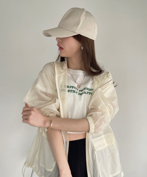 「Eclat one」 「Ada.」ナイロンブルゾン FREE アイボリー レディース_画像2