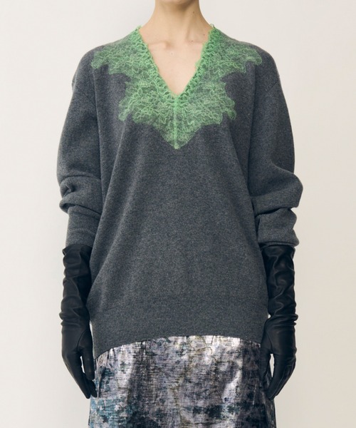 IRENENNE（アイレネ） ニット セーター Vネックニットw/ニードル