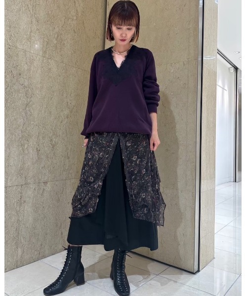 IRENENNE（アイレネ） ニット セーター Vネックニットw/ニードル