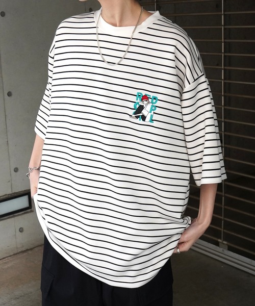「Red Cap Girl」 半袖Tシャツ L ホワイト系その他 メンズ_画像5