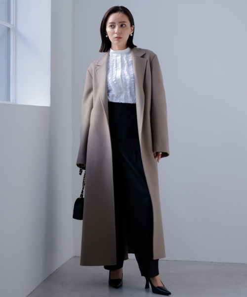 anuans」 チェスターコート SMALL ベージュ レディース TAION×anuans 