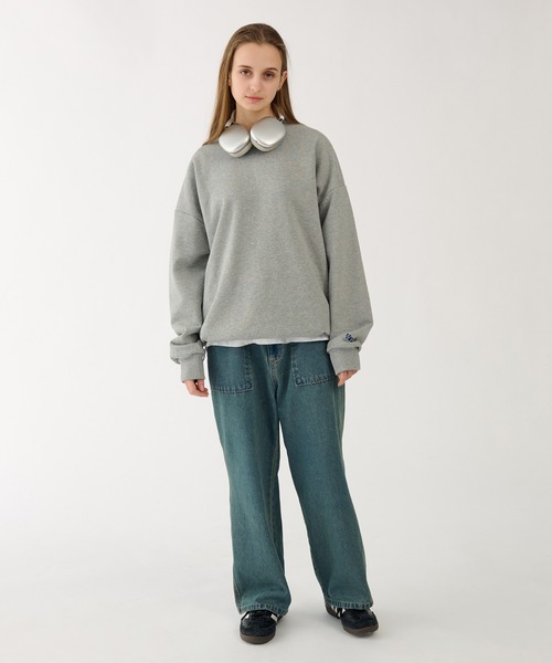 「WETTEMPT」 スウェットカットソー SMALL ネイビー メンズ_画像8