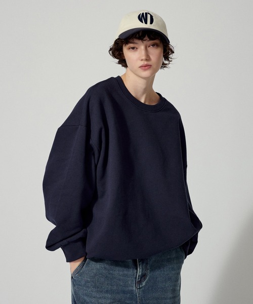 「WETTEMPT」 スウェットカットソー SMALL ネイビー メンズ_画像9