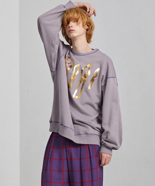 SHAREEF（シャリーフ） スウェットカットソー 1 グレイッシュベージュ