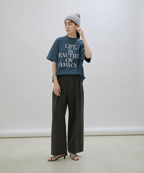 「AMERICANA」 半袖Tシャツ FREE オフホワイト レディース_画像3