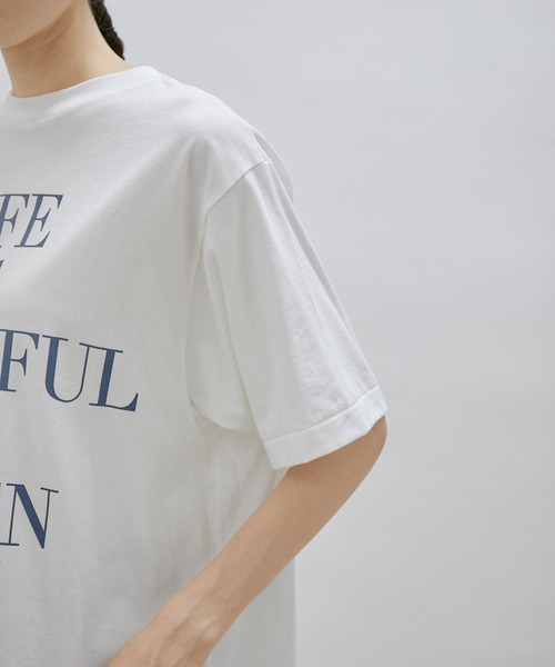 「AMERICANA」 半袖Tシャツ FREE オフホワイト レディース_画像8