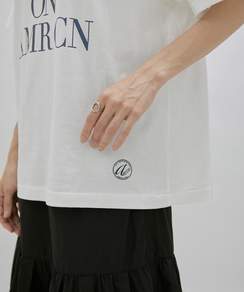 「AMERICANA」 半袖Tシャツ FREE オフホワイト レディース_画像9