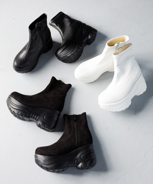 「attagirl」 ショートブーツ M ブラック系その他 レディース_画像5