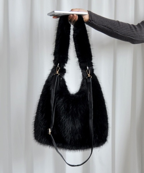 suppli mohh ショルダーバッグ バッグ フェイクファーバッグ