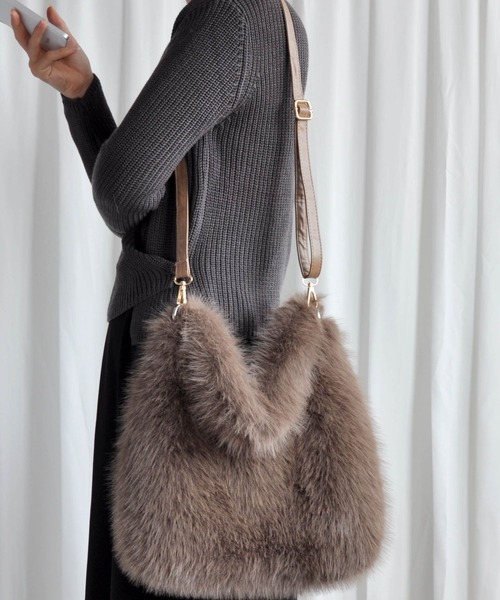 suppli mohh（サプリモー） ショルダーバッグ バッグ フェイクファー