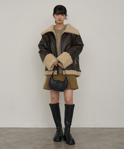 NOGLE ムートンコート ボアコート 「NOGLE/ノグル」フェイクムートン