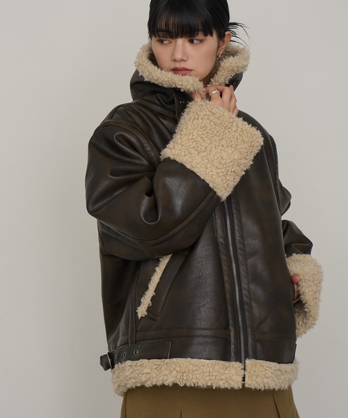 NOGLE ムートンコート ボアコート 「NOGLE/ノグル」フェイクムートン