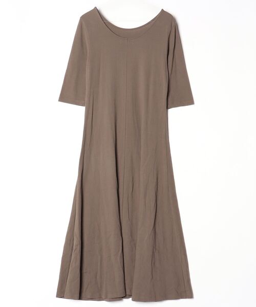 「Simplicite」 半袖ワンピース - グレー レディース_画像2