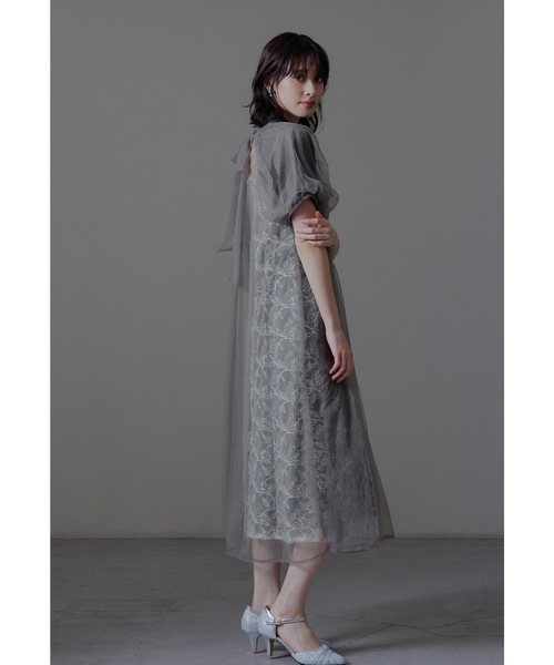 niana（ニアナ） ドレス エシリアルブルームドレス レース チュール