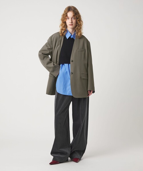 6 ノーカラーコート コート 「6(ROKU)」ノーカラー ジャケット