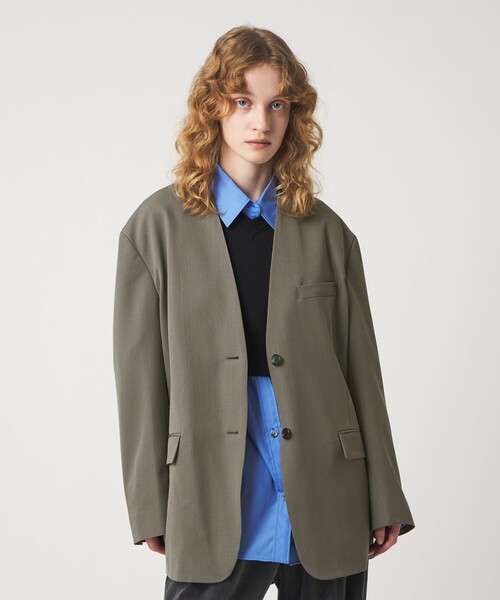 6 ノーカラーコート コート 「6(ROKU)」ノーカラー ジャケット