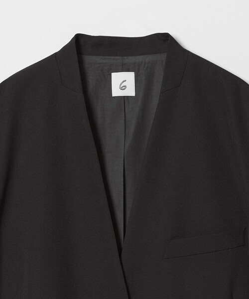 6 ノーカラーコート コート 「6(ROKU)」ノーカラー ジャケット