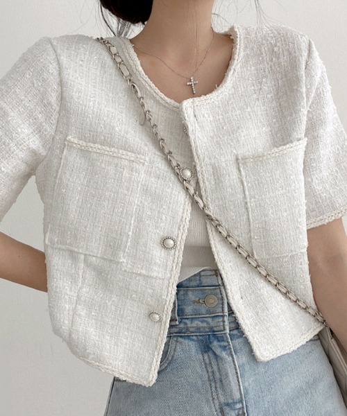 「Riff」 ノーカラージャケット M ブラック レディース_画像2