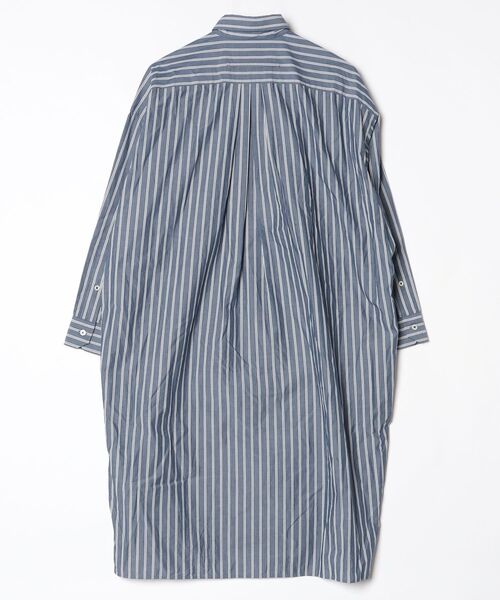 TICCA（ティッカ） ストライプ柄シャツワンピース FREE ブルー