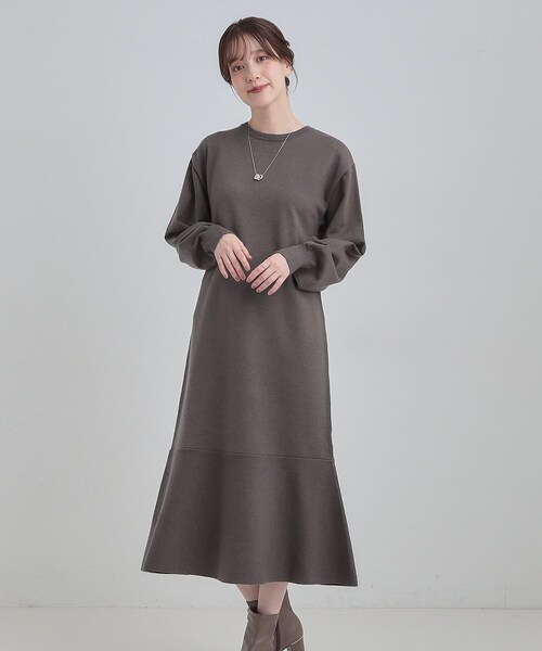 DRESKIP（ドレスキップ） ワンピース スタイルがすっきりに見える 裾