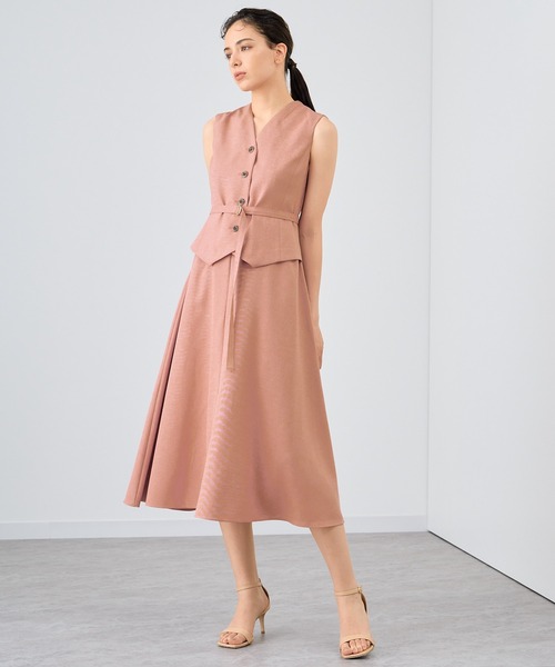 ANAYI（アナイ） ノースリーブワンピース 34 ピンク レディース 