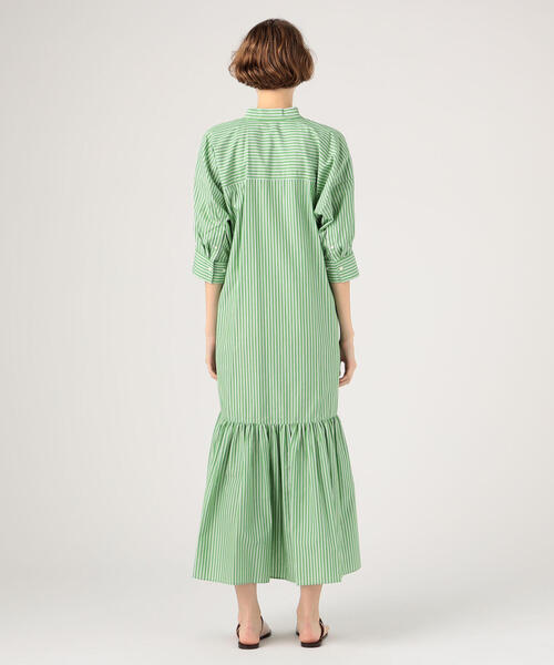 TOMORROWLAND（トゥモローランド） 7分袖ワンピース 36 ブラウン系