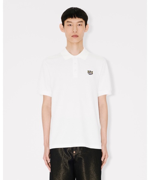 KENZO ポロシャツ 中古・古着通販】KENZO (ケンゾー) ポロシャツ ブラック×ホワイト