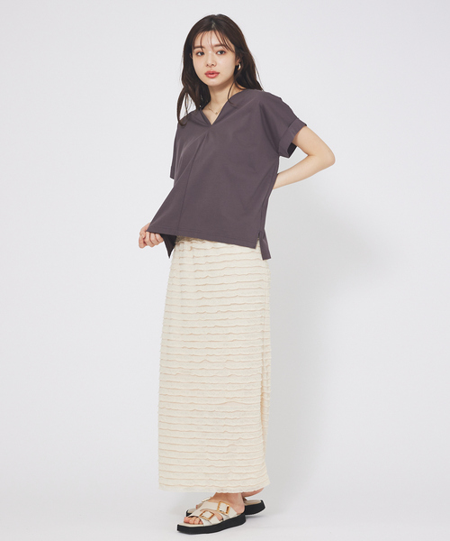 「abahouse mavie」 ロングスカート フリー ダークブラウン レディース_画像4