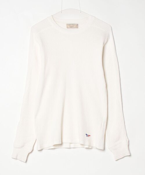 MAISON KITSUNE（メゾン キツネ） 長袖Tシャツ S ホワイト メンズ