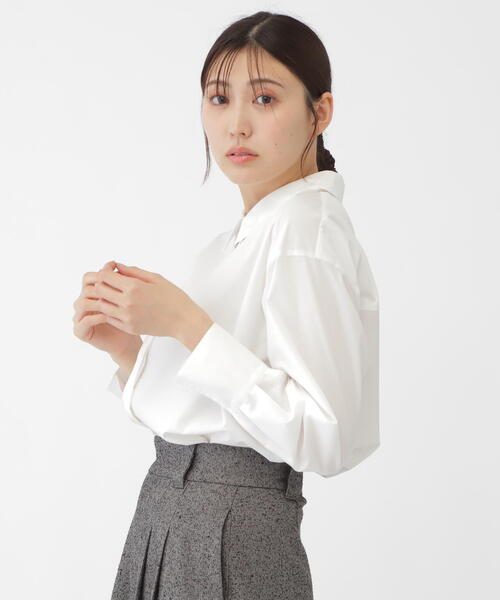 「JILL by JILL STUART」 長袖シャツ FREE ホワイト レディース_画像4