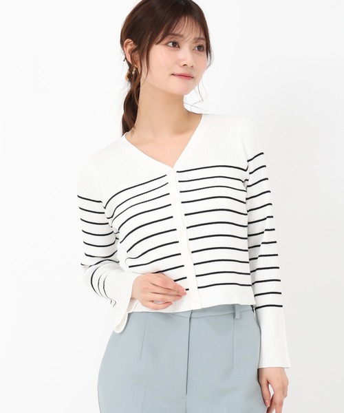 「MISCH MASCH」 カーディガン フリ- アイボリー レディース_画像3