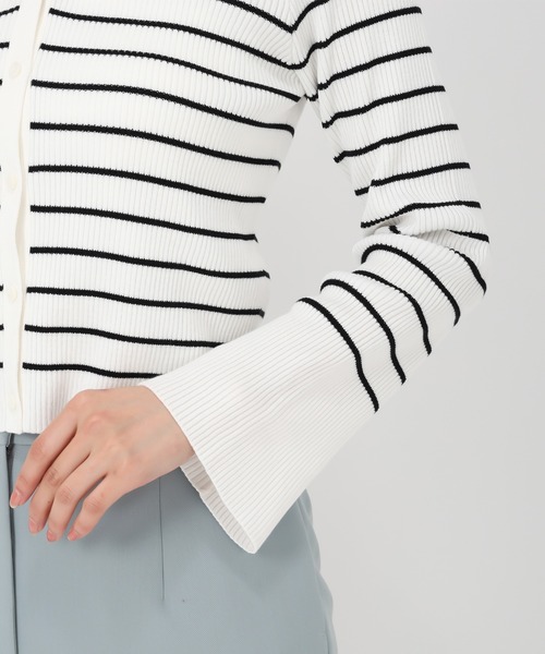 「MISCH MASCH」 カーディガン フリ- アイボリー レディース_画像7