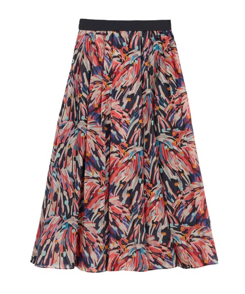 「ANAYI」 フレアスカート 36 ネイビー レディース_画像2