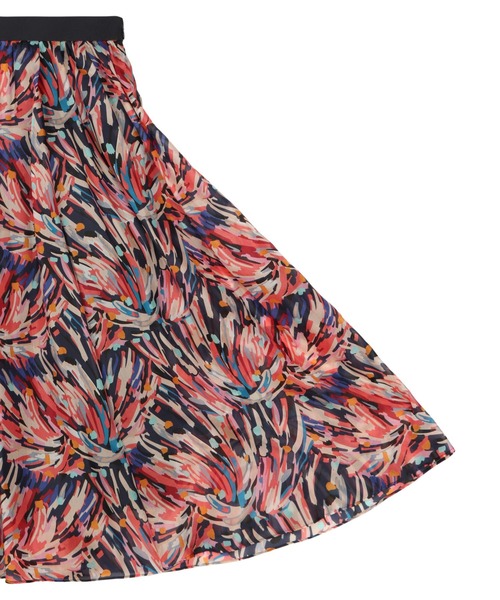 「ANAYI」 フレアスカート 36 ネイビー レディース_画像3