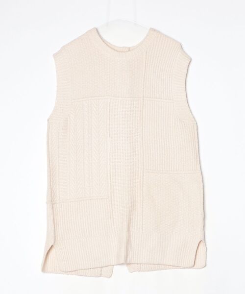 Kastane（カスタネ） ニットベスト FREE ホワイト レディース