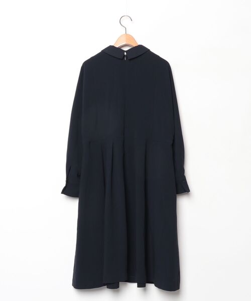 「23区」 長袖ワンピース 40 ネイビー レディース_画像2