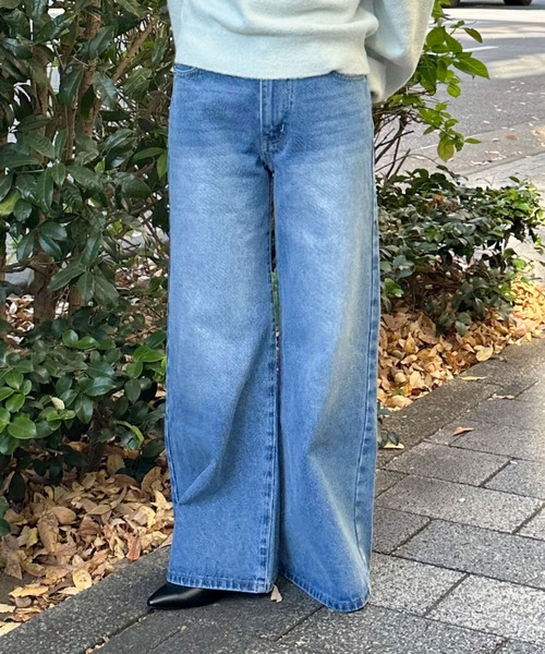 archives（アルシーヴ） ワイドパンツ ジーンズ デニム デニムパンツ 