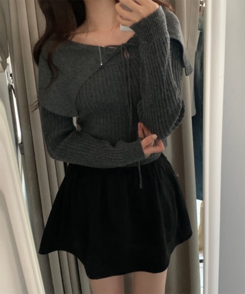 「by muni:r」 長袖ニット FREE アイボリー レディース_画像5