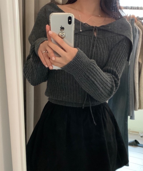 「by muni:r」 長袖ニット FREE アイボリー レディース_画像6