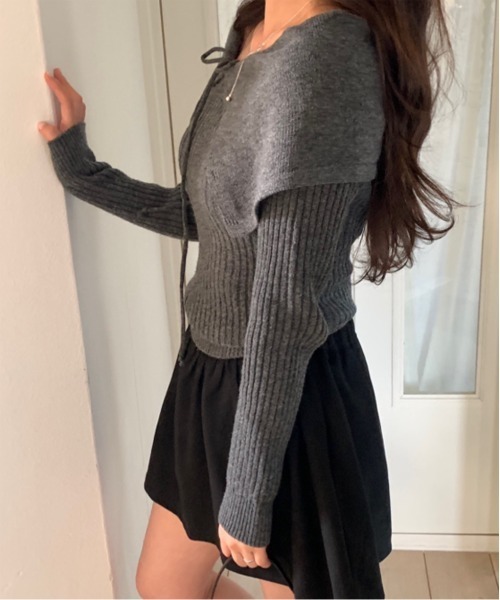 「by muni:r」 長袖ニット FREE アイボリー レディース_画像8