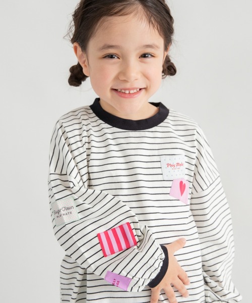 DRC branshes tシャツ 「WEB限定/DRC」ワッペン長袖Tシャツ キッズ