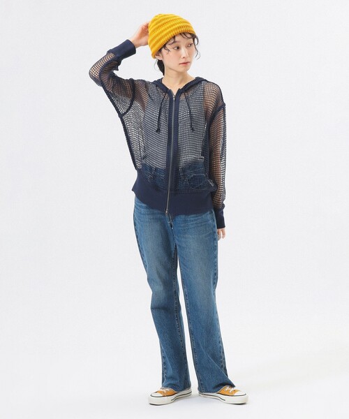 BEAMS BOY ビームスボーイ　ビッグメッシュフーディー　パーカー　洗濯◎ BEAMS BOY（ビームス ボーイ）ビッグ メッシュ フーディー（トップス