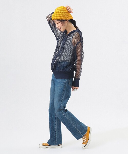 BEAMS BOY ビッグメッシュフーディー BEAMS BOY（ビームス ボーイ）【5/7再値下げ】ビッグ メッシュ