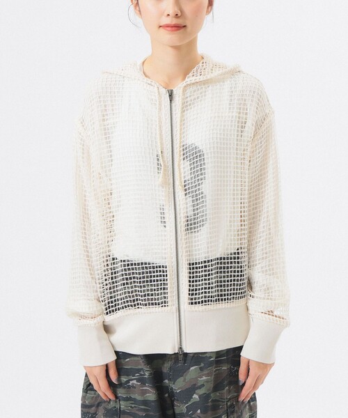 BEAMSBOY ビッグ　メッシュ　フーディー　25ss BEAMS BOY（ビームス ボーイ）ビッグ メッシュ フーディー（トップス