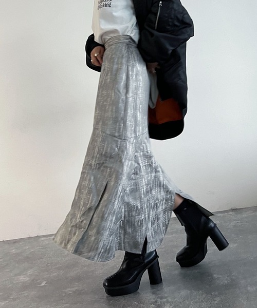 「PAGEBOY」 フレアスカート FREE オフホワイト レディース_画像4