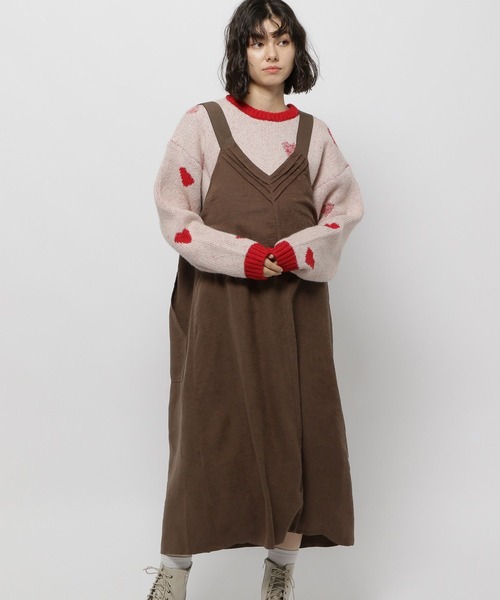 niko and... ブラウン サロペットmisayo ジャンパースカート niko and…（ニコアンド） サロペットスカート MEDIUM ブラウン