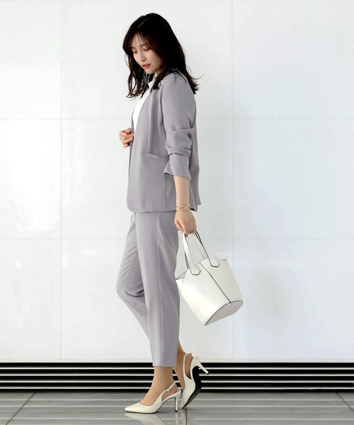 「Emilyan」 パンツスーツ M チャコールグレー レディース_画像4