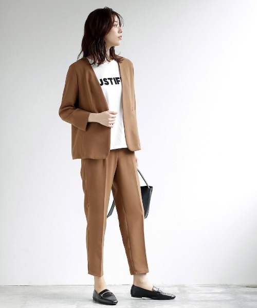 「Emilyan」 パンツスーツ M チャコールグレー レディース_画像5