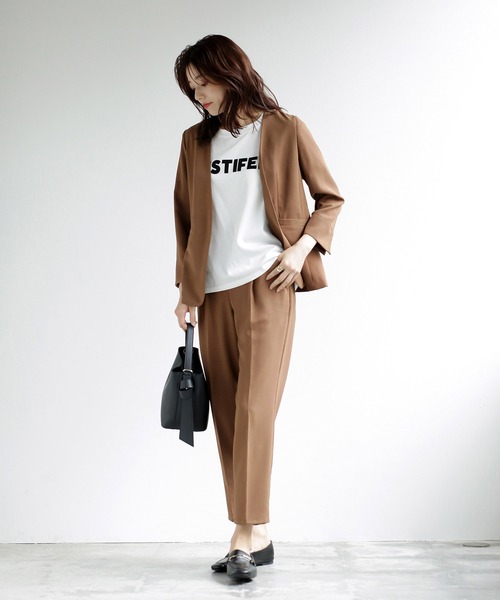 「Emilyan」 パンツスーツ M チャコールグレー レディース_画像9