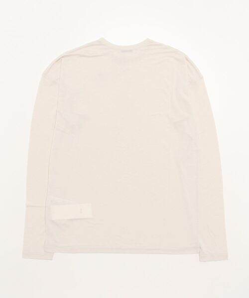 「ATON」 長袖カットソー ONE SIZE ホワイト レディース_画像2